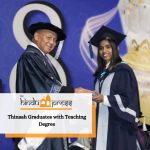 Thinaah Graduates with Teaching Degree