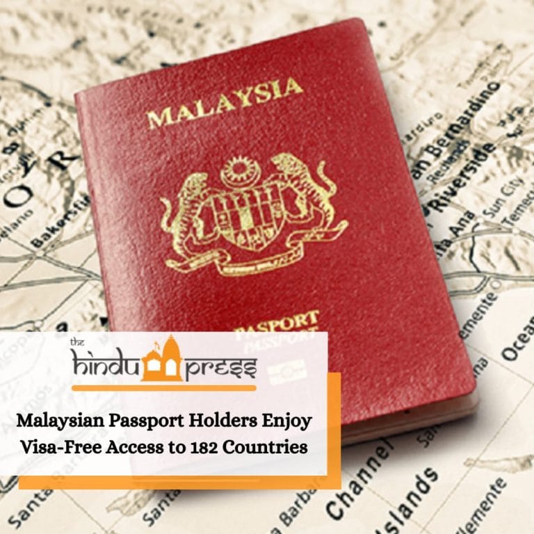 Malaysian Passport Holders Enjoy Visa-Free Access to 182 Countries