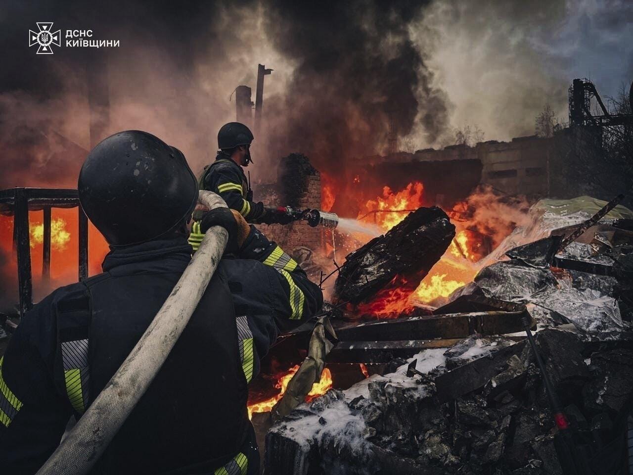 Kyiv Burning As Record Drone Swarm Kills Thirteen