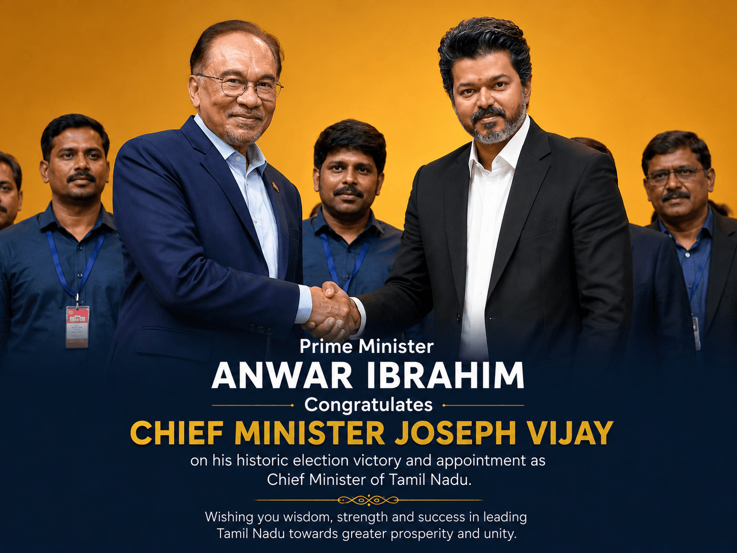 Anwar Ibrahim Applauds Vijay’s Victory in Tamil Nadu Elections