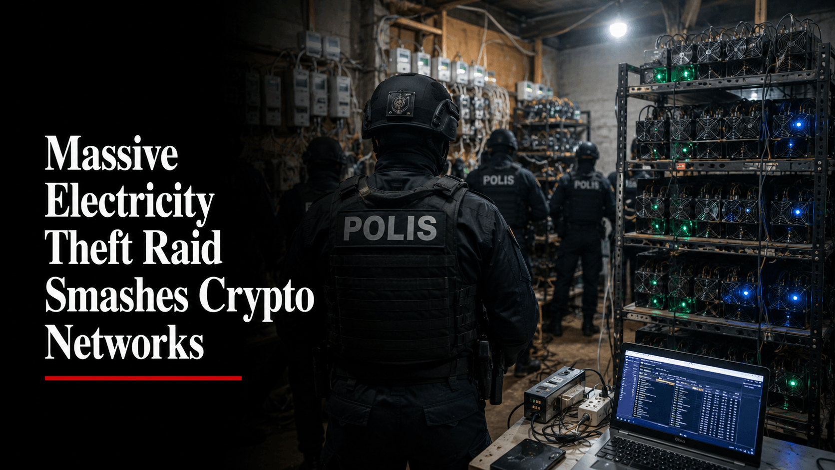 Massive Electricity Theft Raid Smashes Crypto Networks