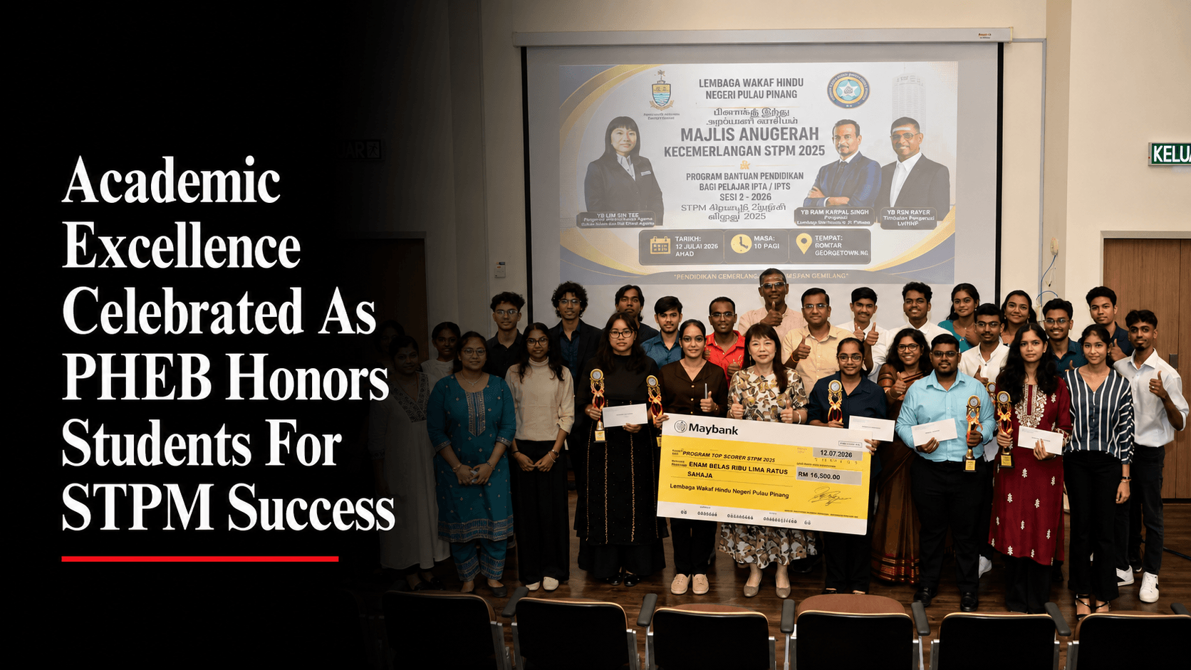 Academic Excellence Celebrated As PHEB Honors Students For STPM Success